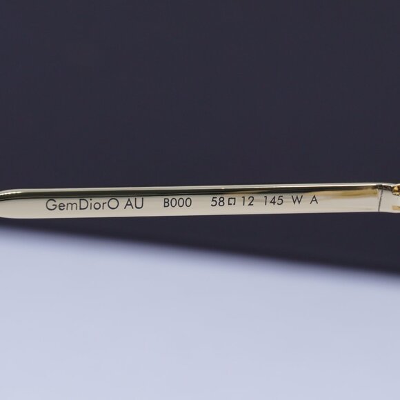 Dior GEMDIORO AU B000 Aviator 58mm Eyeglasses - Gold - Picture 9 of 11